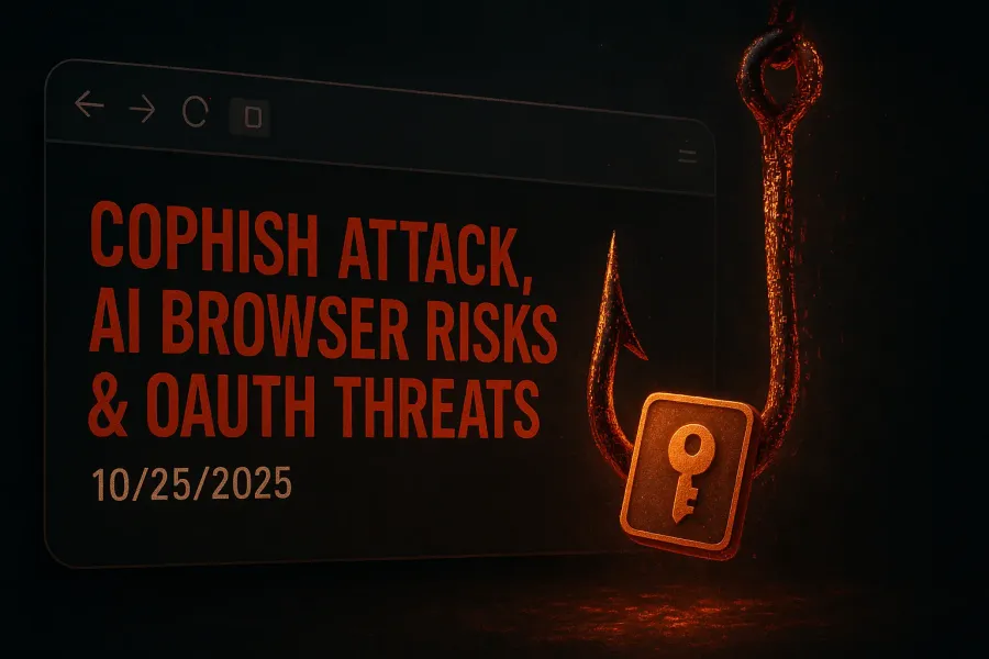 CoPhish Attack, AI Browser Risks & OAuth Threats – 10/25/2025