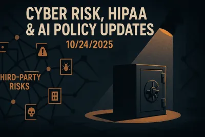 Cyber Risk, HIPAA & AI Policy Updates – 10/24/2025