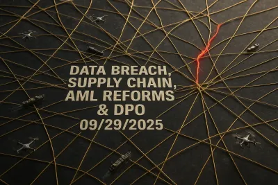 Data Breach, Supply Chain, AML Reforms & DPO – 09/29/2025