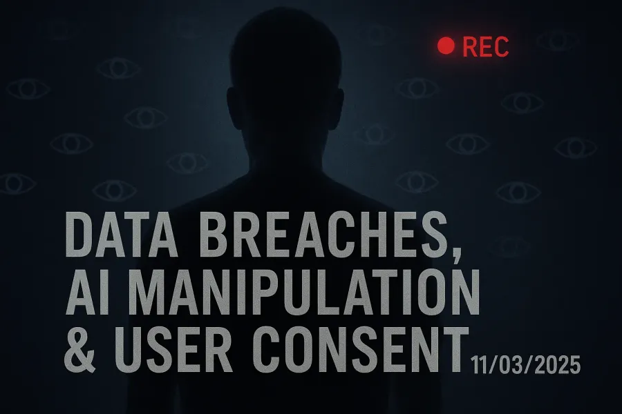 Data Breaches, AI Manipulation & User Consent – 11/03/2025