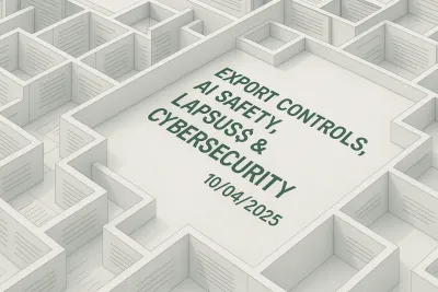 Export Controls, AI Safety, Lapsus$ & Cybersecurity – 10/04/2025