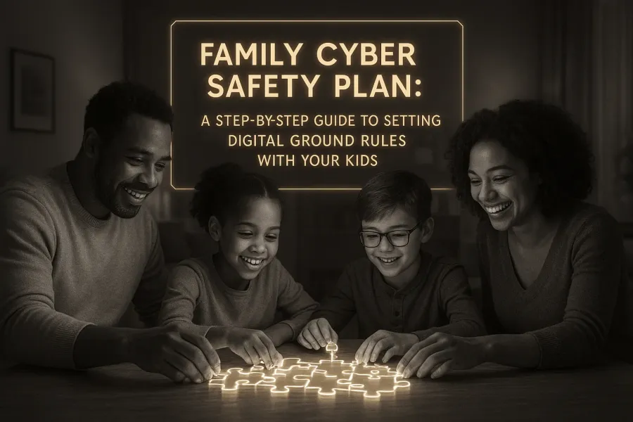 Family Cyber Safety Plan: A Step-by-Step Guide to Setting Digital Ground Rules with Your Kids