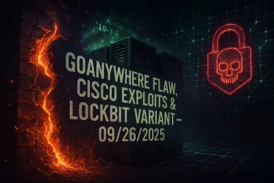 GoAnywhere Flaw, Cisco Exploits & LockBit Variant – 09/26/2025