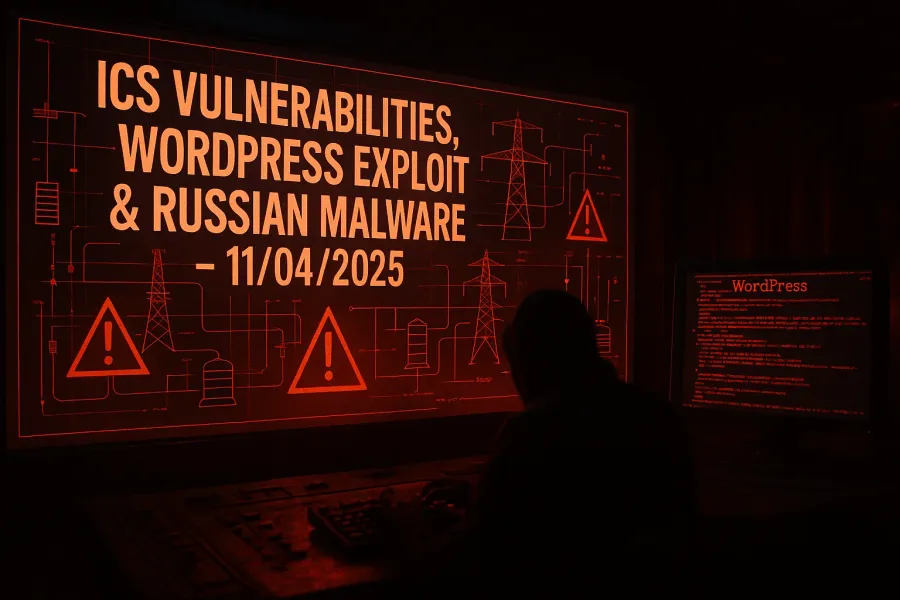 ICS Vulnerabilities, WordPress Exploit & Russian Malware – 11/04/2025