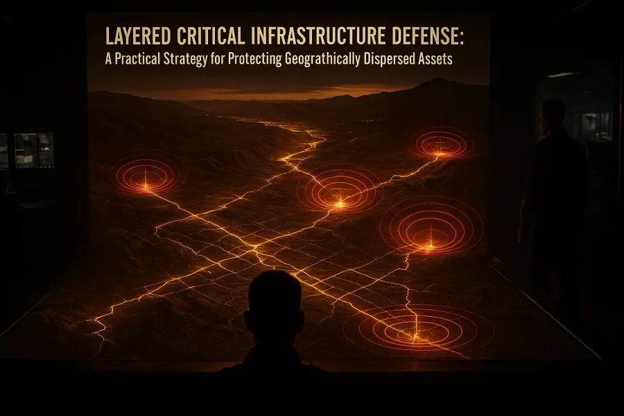Layered Critical Infrastructure Defense: A Practical Strategy for Protecting Geographically Dispersed Assets