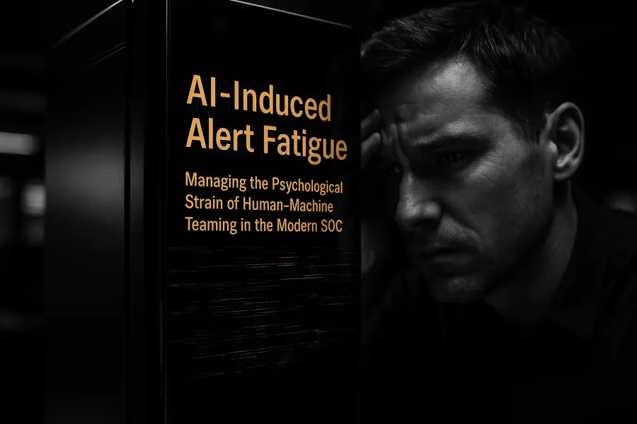 AI-Induced Alert Fatigue: Managing the Psychological Strain of Human-Machine Teaming in the Modern SOC