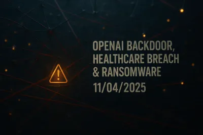 OpenAI Backdoor, Healthcare Breach & Ransomware – 11/04/2025