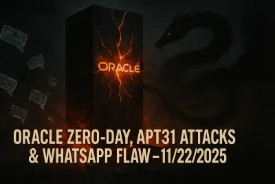 Oracle Zero-Day, APT31 Attacks & WhatsApp Flaw – 11/22/2025