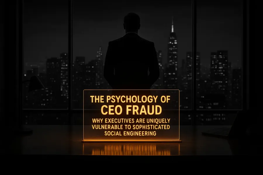 The Psychology of CEO Fraud: Why Executives Are Uniquely Vulnerable to Sophisticated Social Engineering