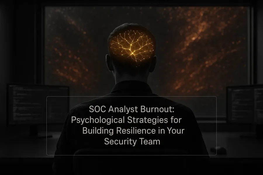 SOC Analyst Burnout: Psychological Strategies for Building Resilience in Your Security Team