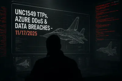 UNC1549 TTPs, Azure DDoS & Data Breaches – 11/17/2025