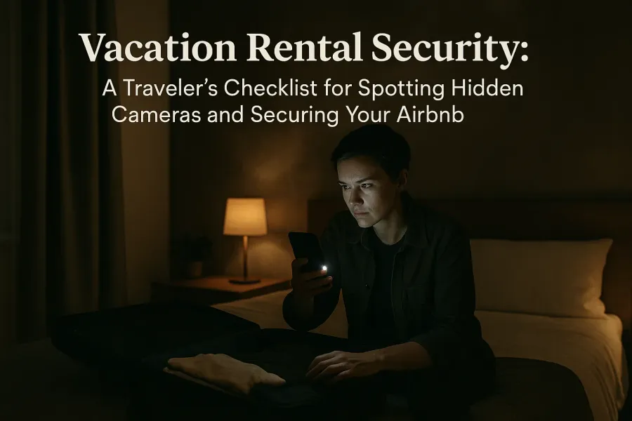 Vacation Rental Security: A Traveler's Checklist for Spotting Hidden Cameras and Securing Your Airbnb
